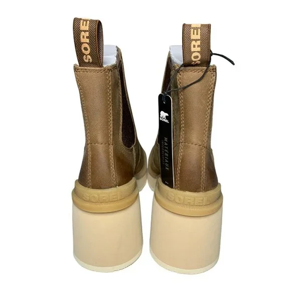 SOREL® Women's Hi-Line Heel Chelsea Waterproof Boot Umber, Ceramic Size 7 - Picture 3 of 9